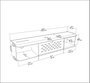 Hanah Home Sima - Oak Soporte para TV